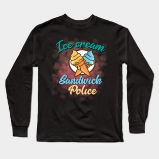 Ice cream Sandwich Police Long Sleeve T-Shirt